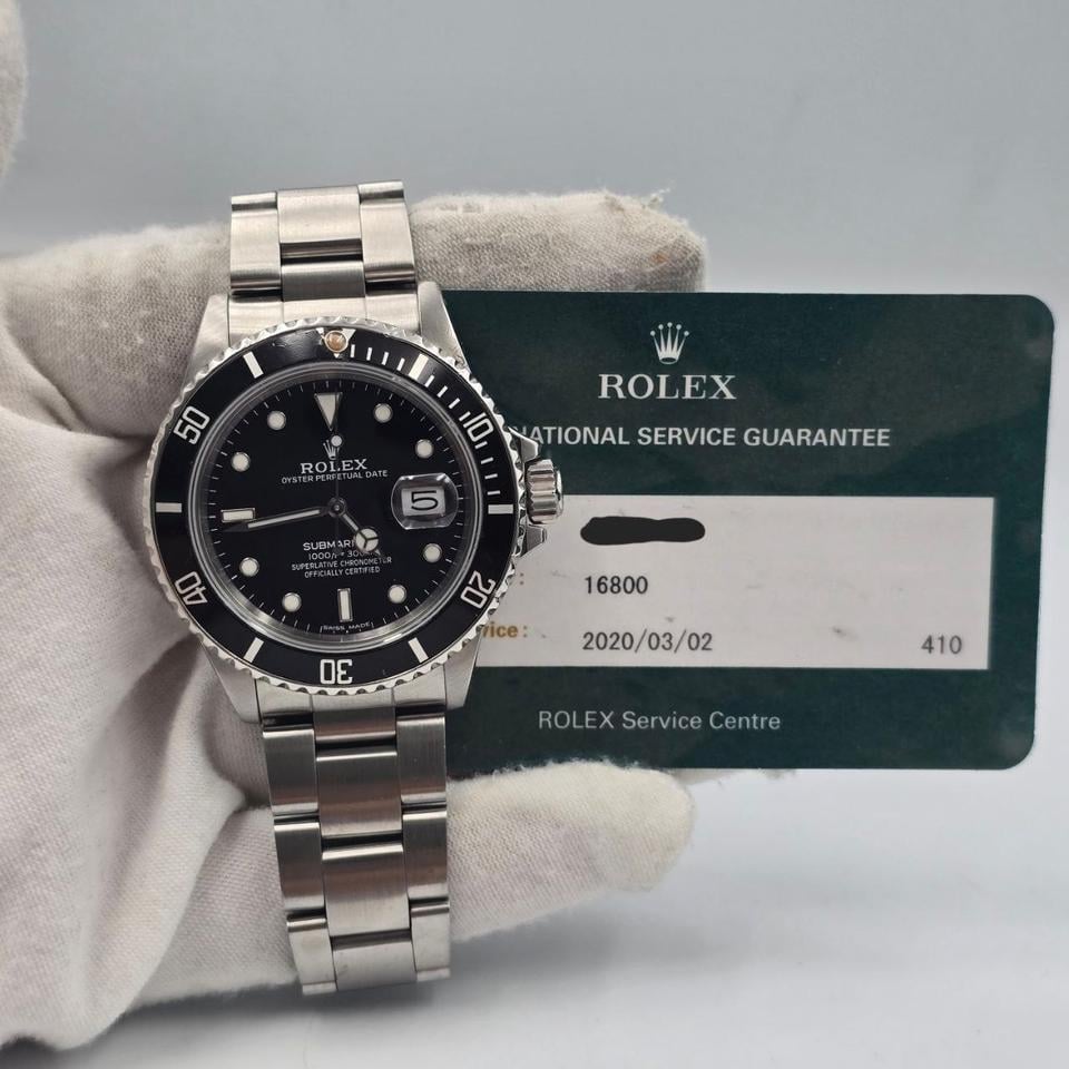 Rolex Submariner Date Ref. 16800 Black Dial (1987) 2020 RSC Card - product image 1