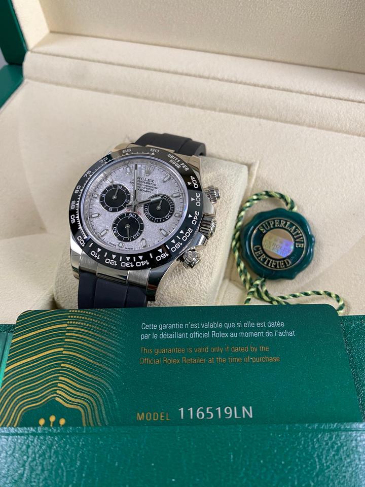 Rolex Daytona Ref. 116519LN White Gold Meteorite Dial Full Set (2023) - product image 3