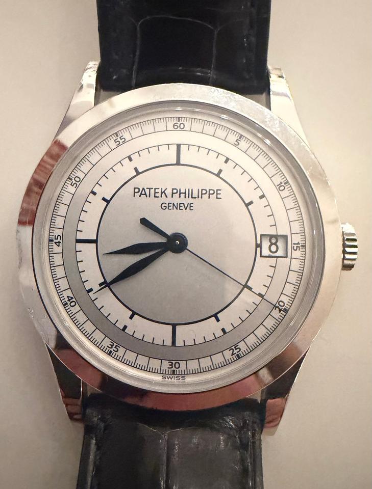 Patek Philippe Calatrava Ref. 5296 White Gold Silver Dial (Circa 2005) - product image 1