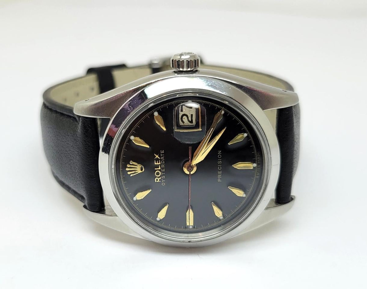 Vintage Rolex Oysterdate Precision Ref. 6694 Black Dial (1957) - product image 3