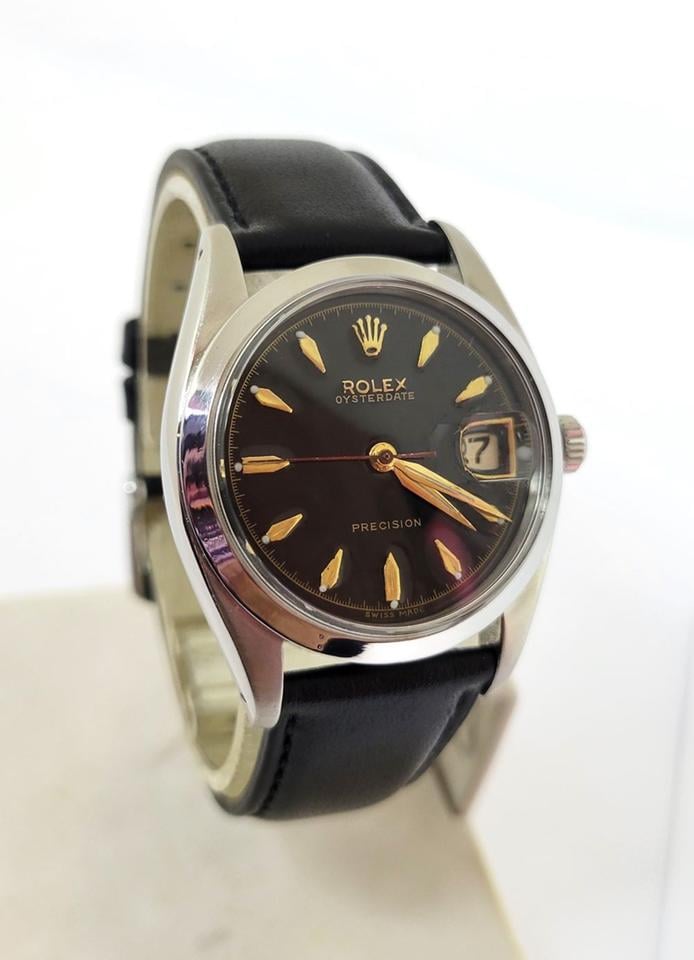 Vintage Rolex Oysterdate Precision Ref. 6694 Black Dial (1957) - product image 2