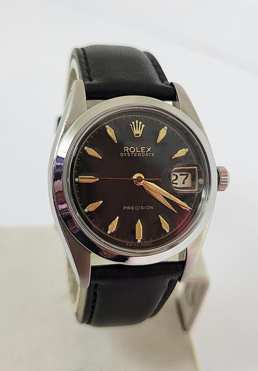 Vintage Rolex Oysterdate Precision Ref. 6694 Black Dial (1957) - product image 1