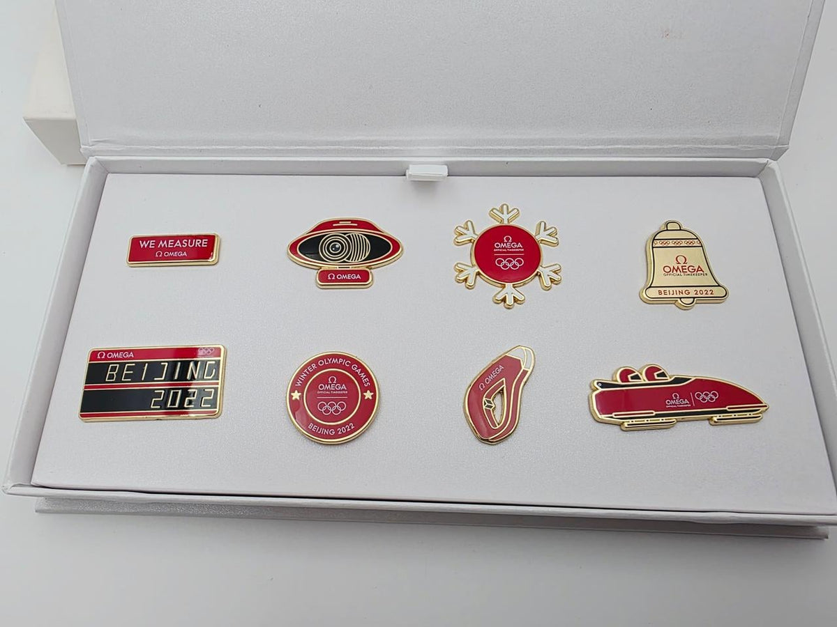 Omega Beijing 2022 Collector's Box with 8 Original Pins - product image 2