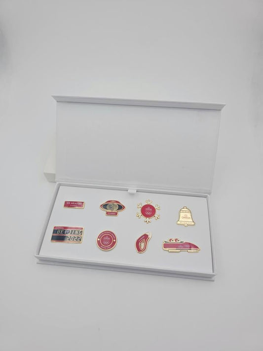 Omega Beijing 2022 Collector's Box with 8 Original Pins - product image 1