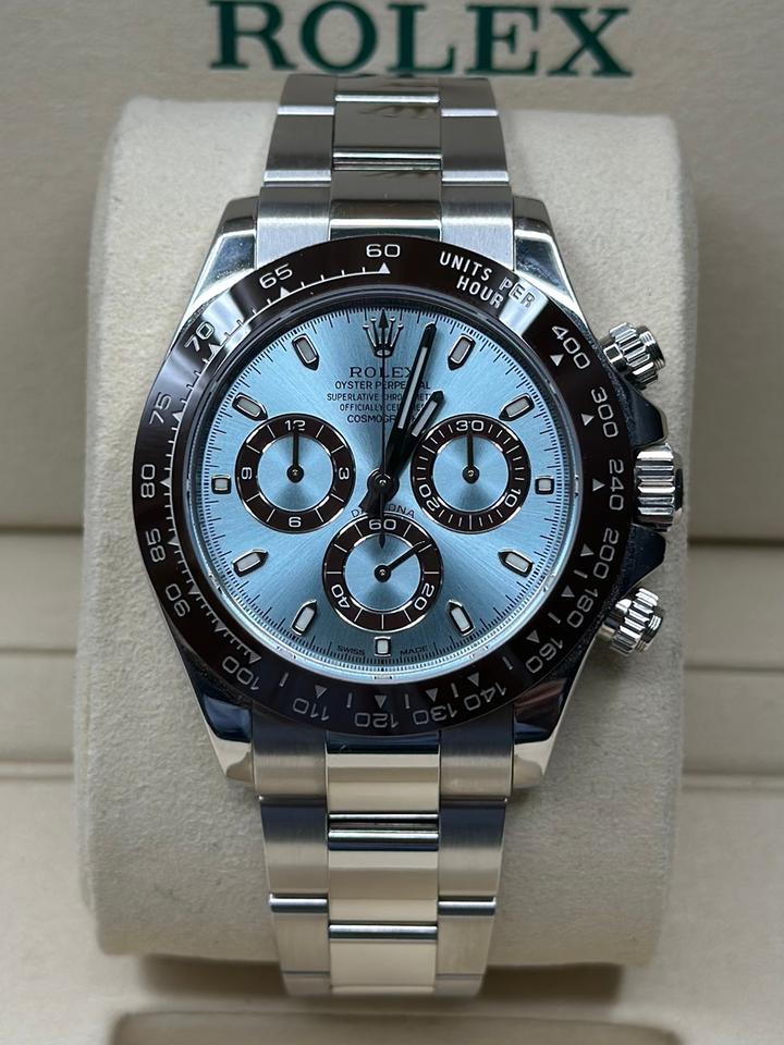 Rolex Cosmograph Daytona Ref. 116506 Ice Blue Platinum Full Set - product image 3