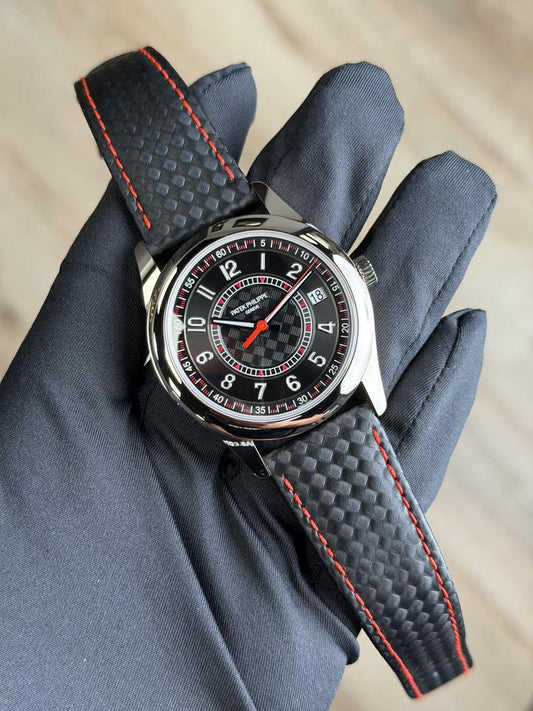 Patek Philippe Calatrava 6007G-010 Black Red Dial Full Set (2023) - product image 1