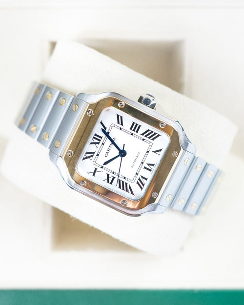Cartier Santos Medium Two-Tone Yellow Gold