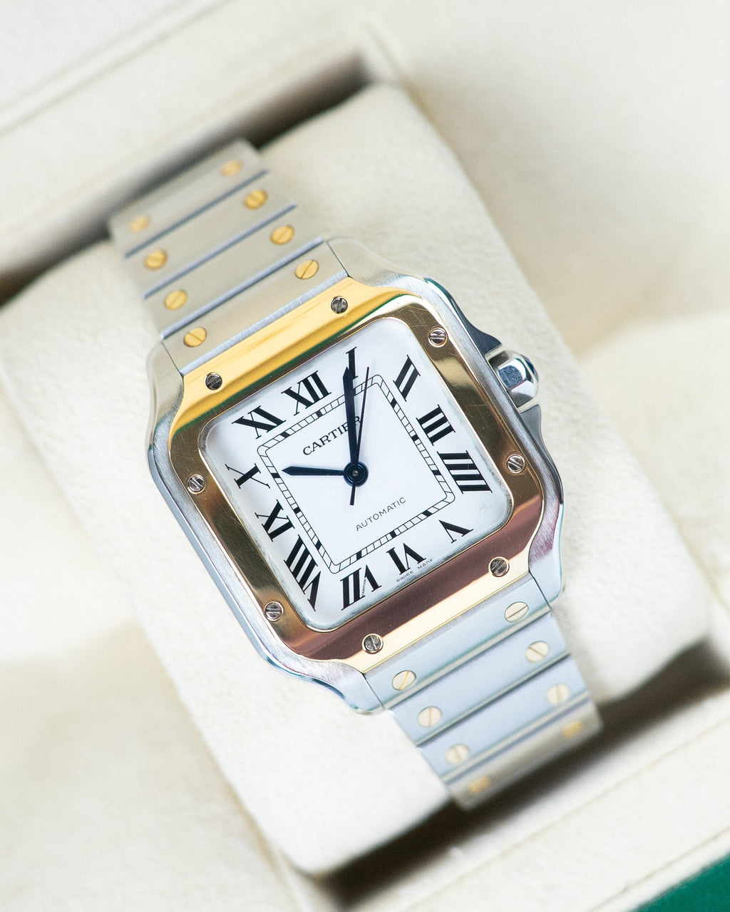 Cartier Santos Medium Two-Tone Yellow Gold