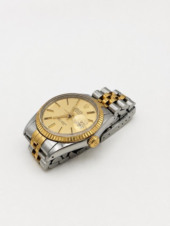 Rolex Datejust 36 ref. 16013 champagne dial and case side