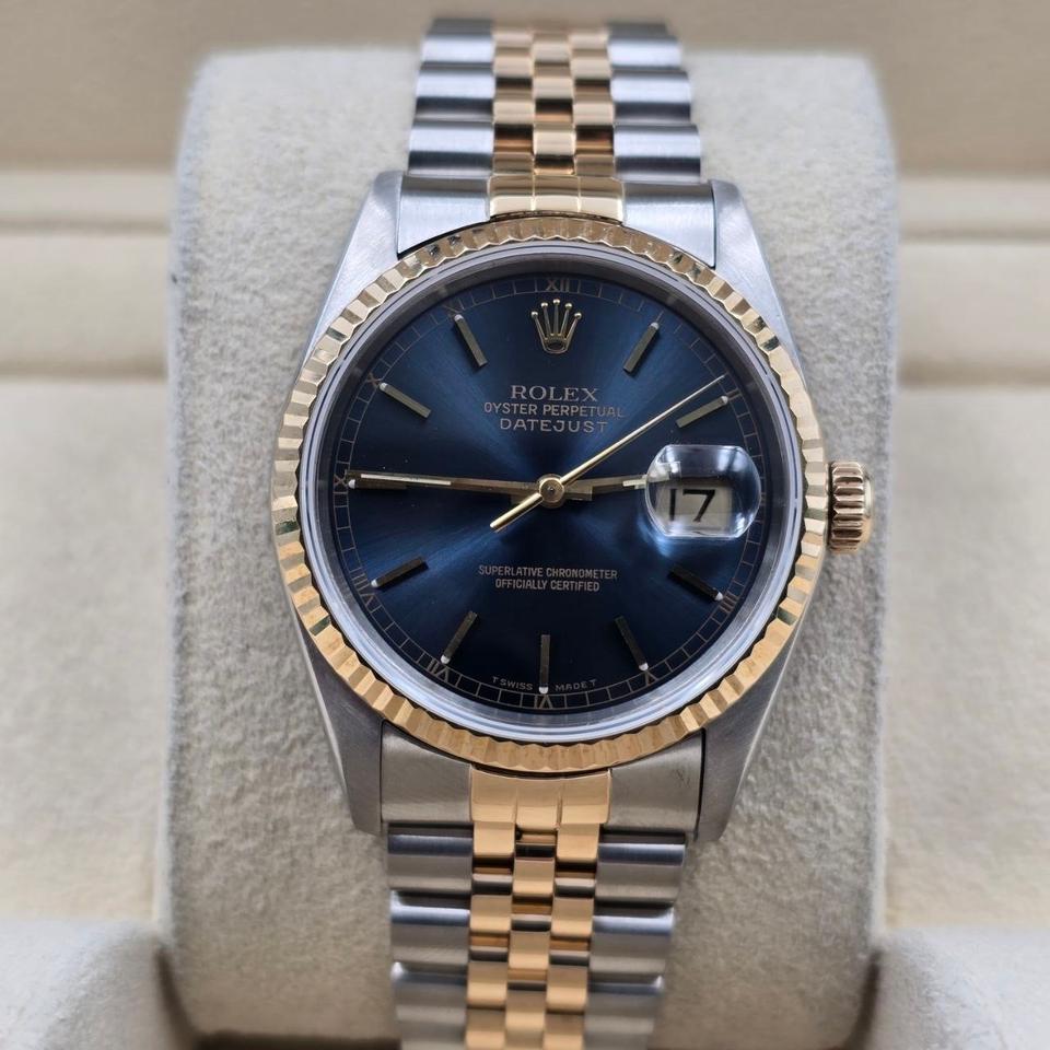 Rolex Datejust 36 Ref. 16233 Blue Dial Two-Tone Jubilee (1990) - product image 1